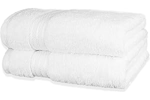 Bentley Priory Linens Hand Towels (2 PACK) for Bathroom Supreme Range 500GSM Super Soft Cotton Pack of 2 Absorbent and Quick Dry Hand Towels Set 50 x 85cm (WHITE)
