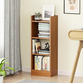 Lukzer 3 Layer Engineered Wood Multipurpose Rack Bookshelf
