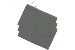 LÄSSIG Bébé Mousseline Gant de toilette Set 3 pcs/Muslin Wash Glove Set 3 pcs petrol green
