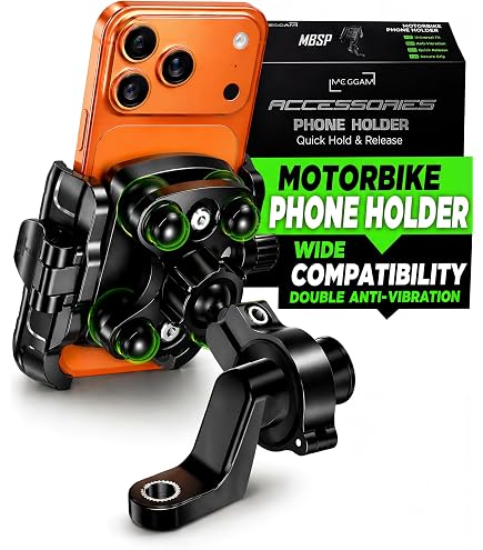 Supporto Telefono Per Piaggio MP3 400 500 530 E Exclusive 530 – Antiurto E Impermeabile – Regolabile – 2008-2023