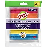 Scotch-Brite Salviette in microfibra – 10 pezzi (31 cm x 29 cm) – per cucina, bagno e casa, adatte per l'uso su pentole e vet