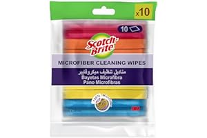 Scotch-Brite Salviette in microfibra – 10 pezzi (31 cm x 29 cm) – per cucina, bagno e casa, adatte per l'uso su pentole e vetro antiaderenti