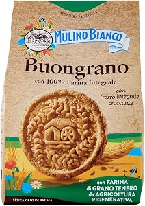 Mulino Bianco Biscotti Buongrano con 100% Farina Integrale 350 gr