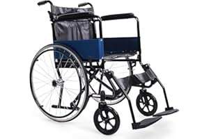 ANGEL MOBILITY Self Propelled Lightweight Folding Wheelchair Steel Travel