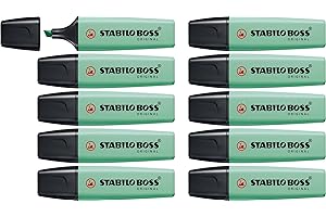 STABILO - Marcador - BOSS ORIGINAL Pastel - Paquete de 10 - Pizca de menta