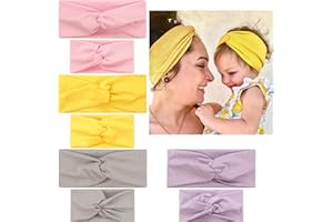 MiDoDo 4 Set Mommy and Me Headband Set ist Matching Headbands für Mutter & Tochter als Baby Girl & Mom Headband oder Haarbänder Headwrap für New Mom & Newborn Infant Toddle