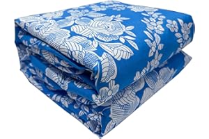 RPARTY Funda de colchón con Cierre de Cremallera .Cubre Colchón de Cama 105 X 190 cm,Fácil de Colocar,Resistente al Agua, Suave y Agradable 100% Poliéster. Floreado