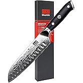 SHAN ZU Kitchen Santoku Knife 7 Inch Professional Damascus Knife 67 Layers Japanese Chef Knife Ultra Sharp High Carbon Super 