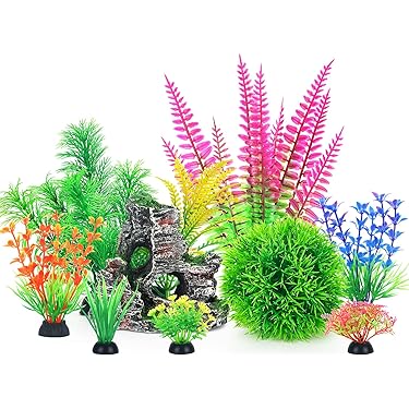 JDYW 52cm Artificial Aquatic Plant Fish Tank Large Plastic Plants With