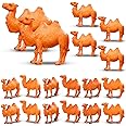 Charniol 24 Pcs Camel Figurines Hand Painted Miniature Animal Statue Desert Camel Figures Animal Figurines Toys Camel Models for Table Desktop Cake Toppers Collection Home Ornaments Decor