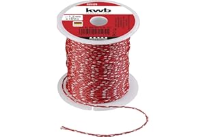 KWB Masonry LINE 100M, 1.2MM Thickness, RED Nylon Braided String - Made in Germany