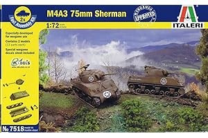 Italeri - I7518 - Maquette - Chars d'assaut - M4A3 Sherman X2 - Echelle 1:72