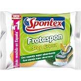 Spontex - Frotaspon Stop Grease Kitchen Scourer, 2 Units, 2 Units, 1