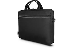 Urban Factory Sacoche pour Ordinateur Portable - Pc 15.6 Pouces et Tablette 10.5 Pouces Modèle Toplight Noir avec Bandoulière Sangle Epaule et Poignée Confortable Renforcée