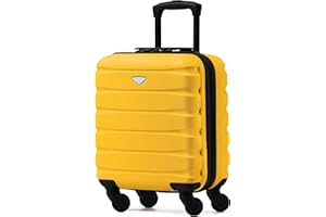 Flight Knight Maleta Rigida Ligera de 4 Ruedas, Equipaje de Mano Aprobado para Mas de 100 Aerolineas como British Airways, Ryanair y easyJet Aprobado como Equipaje de Mano Gratis 45x36x20cm