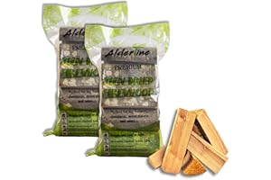 Alderline Kiln Dried Firewood Logs for Fireplace, Firepit, Chiminea, Campfires, Pizza Ovens and More, 25cm