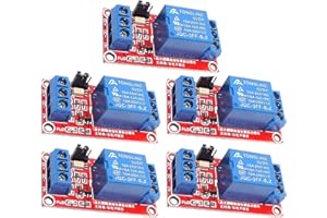PENGLIN 5PCS 5V Relay Module with Optocoupler High or Low Level Trigger Expansion Board for Raspberry Pi Arduino