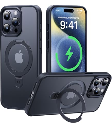 Handyhülle Für IPhone 15 Pro Max Mit Magnetischem Ringständer – Schlank, Stoßfest & 360° Drehbar