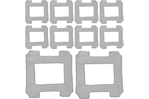 BYZESTY 10 sztuk Zapasowe ściereczki do czyszczenia z mikrofibry do Ecovacs Winbot W1/W1 Pro, zmywalne podkładki czyszczące wielokrotnego użytku