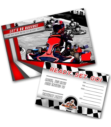 Twizler Geburtstagskarte Zum 6. Geburtstag Für Jungen – Go-Kart Motiv, Gestanzt, Mit Umschlag