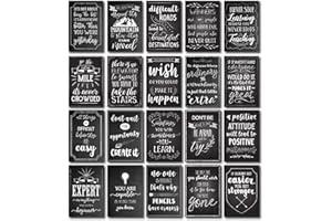 BEST PAPER GREETINGS Poster Motivazionali per Studenti con Citazioni Stimolanti in Inglese, Stile Lavagna, 20 Pezzi, 33 x 48 cm