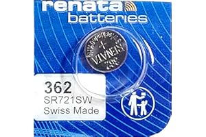 ICHOOSE LIMITED Confezione di batterie a bottone | litio 3 V | per orologi, torce, chiavi auto, calcolatrici, macchine fotografiche, ecc. 362 (SR721SW)