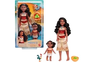Mattel Disney Moana 2 Simea Fashion Doll with Anklet Accessory, 5 Moveable Joints & Removable Outfit, Toys Inspired by the Movie, JBT41