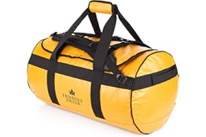 THE FRIENDLY SWEDE Sandhamn-Friendly Swede-Sac marin, de voyage, de sport, pouvant être porté comme un sac à dos, imperméable, Yellow 60L (Jaune) - cc-Sandhamn-yel-1p-60L-00US