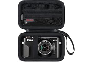 Elonbo Tragetasche für Canon PowerShot G7 X Mark III/ G7 X Mark II/ G7X Digitalkamera, G7X Mark iii/ii 4K Vlogging Kamera Reisetasche. Mesh Tasche passt Kabel, Schwarz