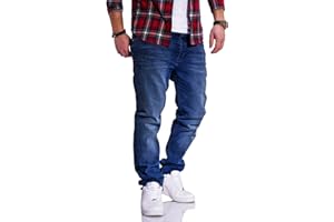 JACK & JONES Herren Jeans Clark ARIS Regular Fit Straight Leg Denim Herrenhose