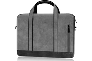 ‎ALFHEIM Alfheim 15/15.6/16 calowa torba na laptopa, wodoodporna skórzana torba na laptopa Messenger Bag z paskiem na ramię dla kobiet/mężczyzn/biznesu, kompatybilny z Macbook Pro 16 calowy