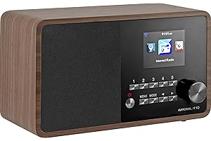 Imperial 22-320-00 i110 radio internetowe (kolorowy wyświetlacz TFT, Wi-Fi, wyjście liniowe, zasilacz), brązowe