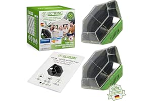 ISOTRONIC Taubenabwehr Blitz Vogelschreck Vogelabwehr Katzenschreck | Solarbetrieb, Ultraschall Vogelvertreiber Tiervertreiber mit Blitzlicht | Vögel Tauben Spatzen Raben vertreiben | wasserdicht 2X