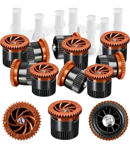 Set di 25 Ugello Rain Bird 15 VAN per Diffusori di Irrigazione Irrigatori da Giardino con Angolo Regolabile Raggio 4,5 Metri