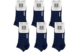 LANCETTI - 6 Paia Calzini Corti Bambino, Fantasmini in Cotone Filo di Scozia per Bimbo o Bimba