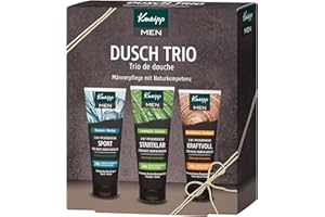 ‎KNEIPP Kneipp Men Geschenkset Dusch Trio - ausgewählte 3 in 1 Duschen Bestseller: Sport, Startklar und Kraftvoll - ideales Geschenk für den gepflegten Mann – 3x75ml