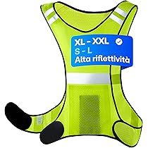 Gilet Catarifrangente 2 Pezzi - Alta Visibilità, Regolabile, Per Corsa E Ciclismo - Foto 2