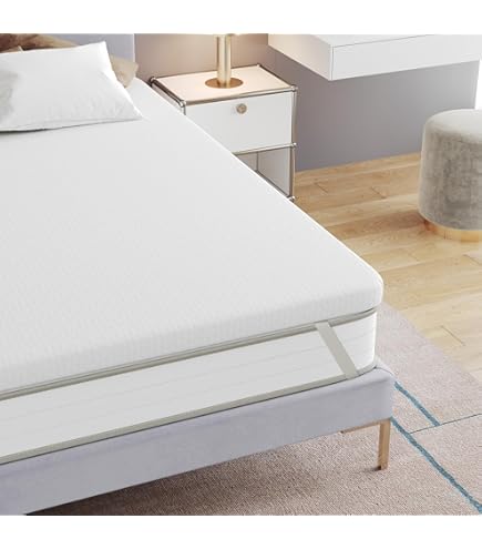 Bamboo_Viscose Mattress Topper Twin Size, Cooling Extra Thick Breathable Mattress Pad, 8-21"Deep Pocket Soft Quilted Fitted Mattress Cover With Down Alternative Fill - View #14