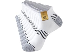 Niorasen Chaussettes Homme 39-42 43-46 47-50, 6 Paires Courtes Sport en Coton, Chaussettes Basses pour Running Respirant, Convient Pour Le Travail, Les Loisirs