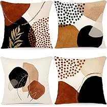 Nunubee Lino Federe Cuscini Divano 45x45 CM Cuscini Decorativi