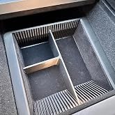 Tesla Model Y Juniper Medium Console Organizer Drawer &ndash; 3D-Printed, Small Item Organizer (Broken Coin, Card, Key) (Black)