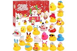PIPIHOME Rubber Duck Advent Calendar 2025, 24 Days Christmas Advent Calendar Gifts for Baby Toddlers Boys Girls, Christmas Countdown Stocking Fillers Toys