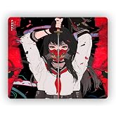 Porge Esports Edition Mouse Pad 48x40 cm Gaming Oyuncu Mousepad (Oni Gİrl, 48x40 cm (3mm kalınlık))