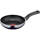Tefal D52602 Resist 20cm Frying Pan | Safe Titanium Nonstick Coating | Thermal Signal Temperature Indicator | Easy Cleaning |