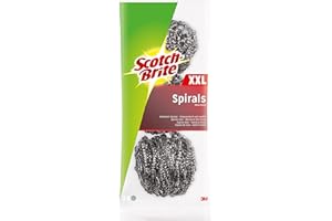 Scotch-Brite ISX3 Edelstahl-Spirale, groß, scheuerstark, 3 Stück