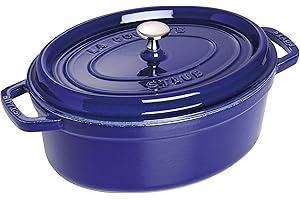 STAUB Casseruola/Cocotte in Ghisa, Ovale 31 cm, 5.5 Litri, Blu (Scuro)