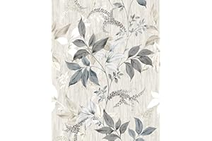 Yullpaper Papel Pintado Flores Vintage 44,5 x 1000cm Papel Pintado Pared Dormitorio Beige Vinilo Adhesivo Muebles Papel Decorativo Adhesivo Papel Adhesivo Para Muebles Papel Tapiz Autoadhesivo Flores