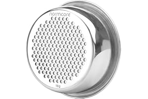 Normcore Cesta portafiltro de doble capa de 54 mm, cesta de precisión de alta extracción de 18 g, compatible con máquinas Breville Sage Espresso de 54 mm, acero inoxidable 304, 0.8 mm de grosor, 18