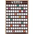 Gift Republic 100 Coffees Bucket List Scratch Poster