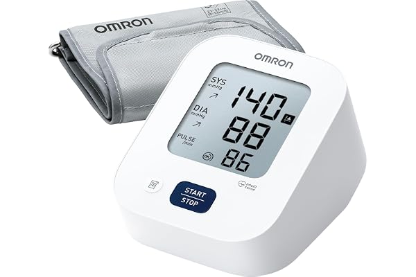 Omron HEM-7181 Upper Arm Automatic Blood Pressure Monitor with Long Battery Life and Hypertension Indicator